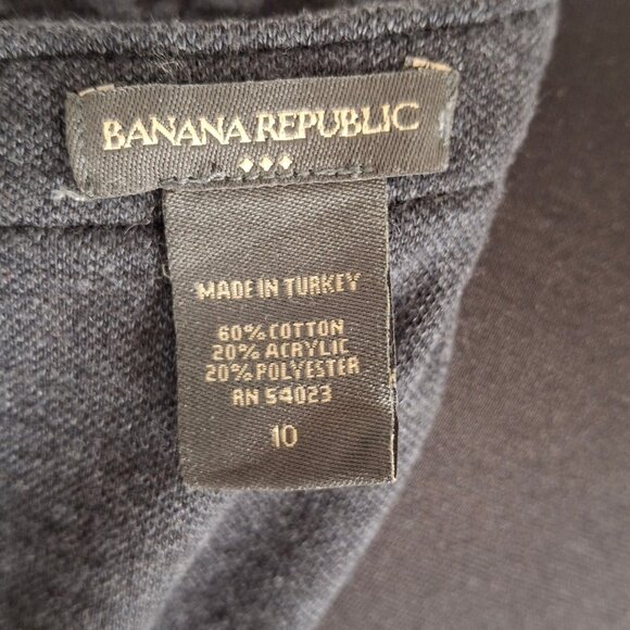 Banana Republic Sz 10 Houndstooth Soft Knit Sheath Bodycon Empire Dress - Picture 15 of 15